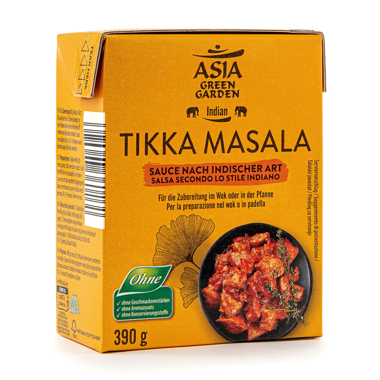 ASIA GREEN GARDEN Indische Saucen, Tikka Masala