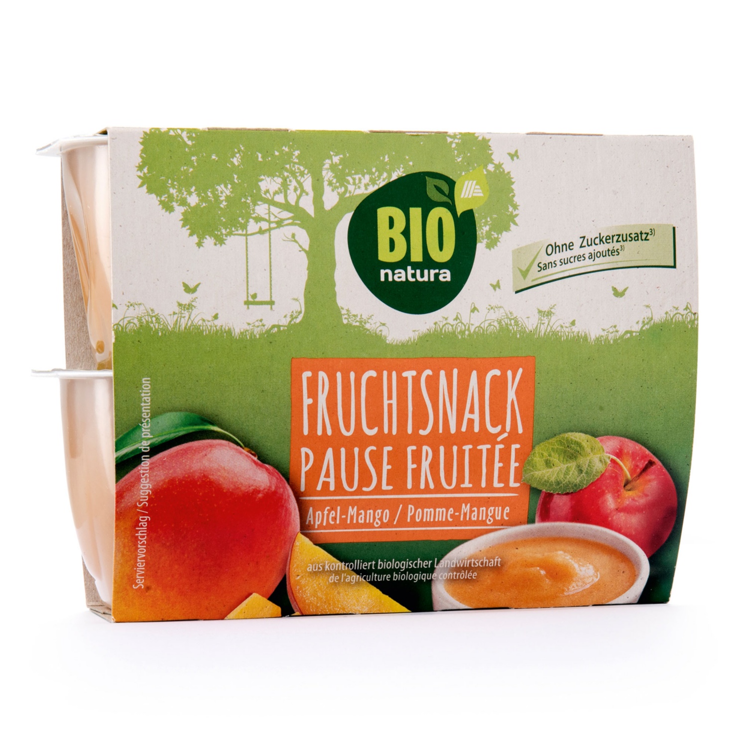 NATUR AKTIV Snack aux fruits bio, pomme-mangue