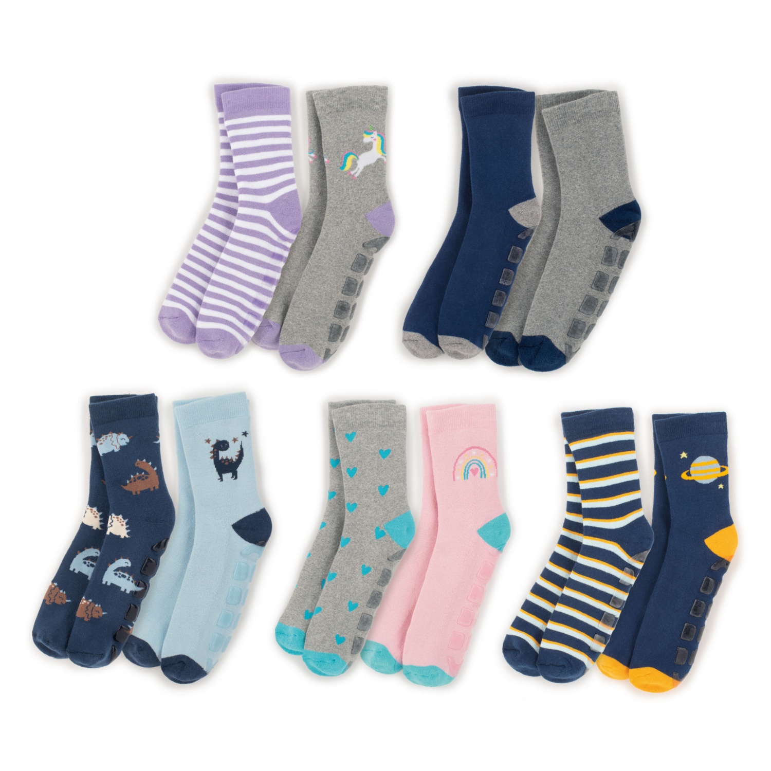 Chaussettes bébé coton bio antidérapantes