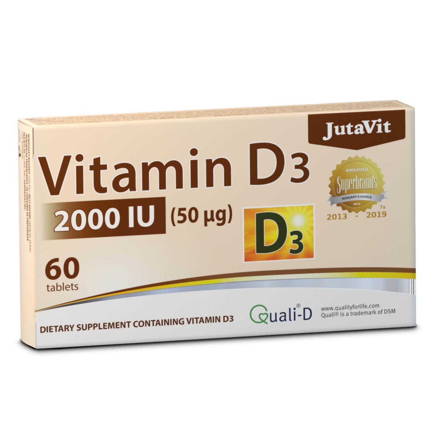 JUTAVIT D3-Vitamin 2000NE, 60 darab