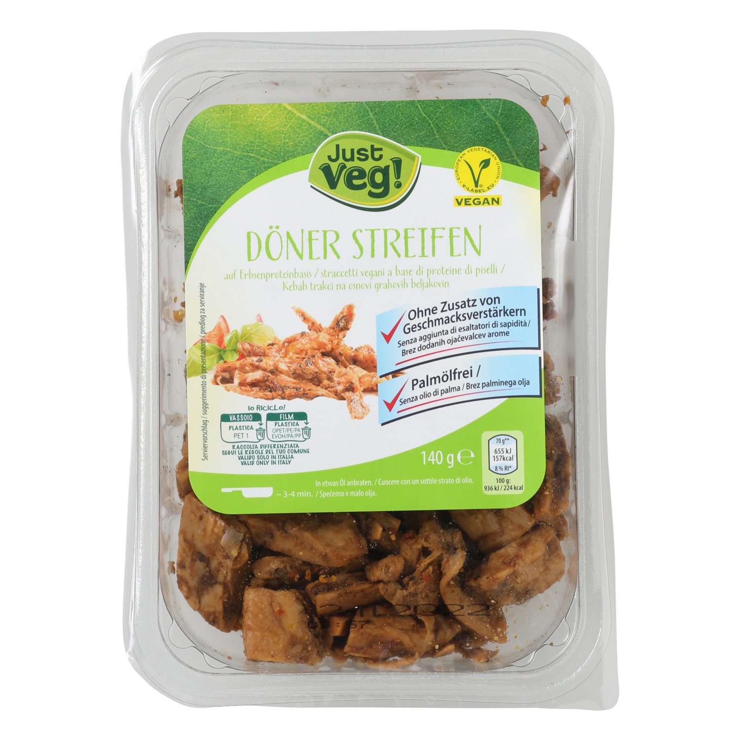 JUST VEG! Kebab Döner Streifen ALDI SUISSE