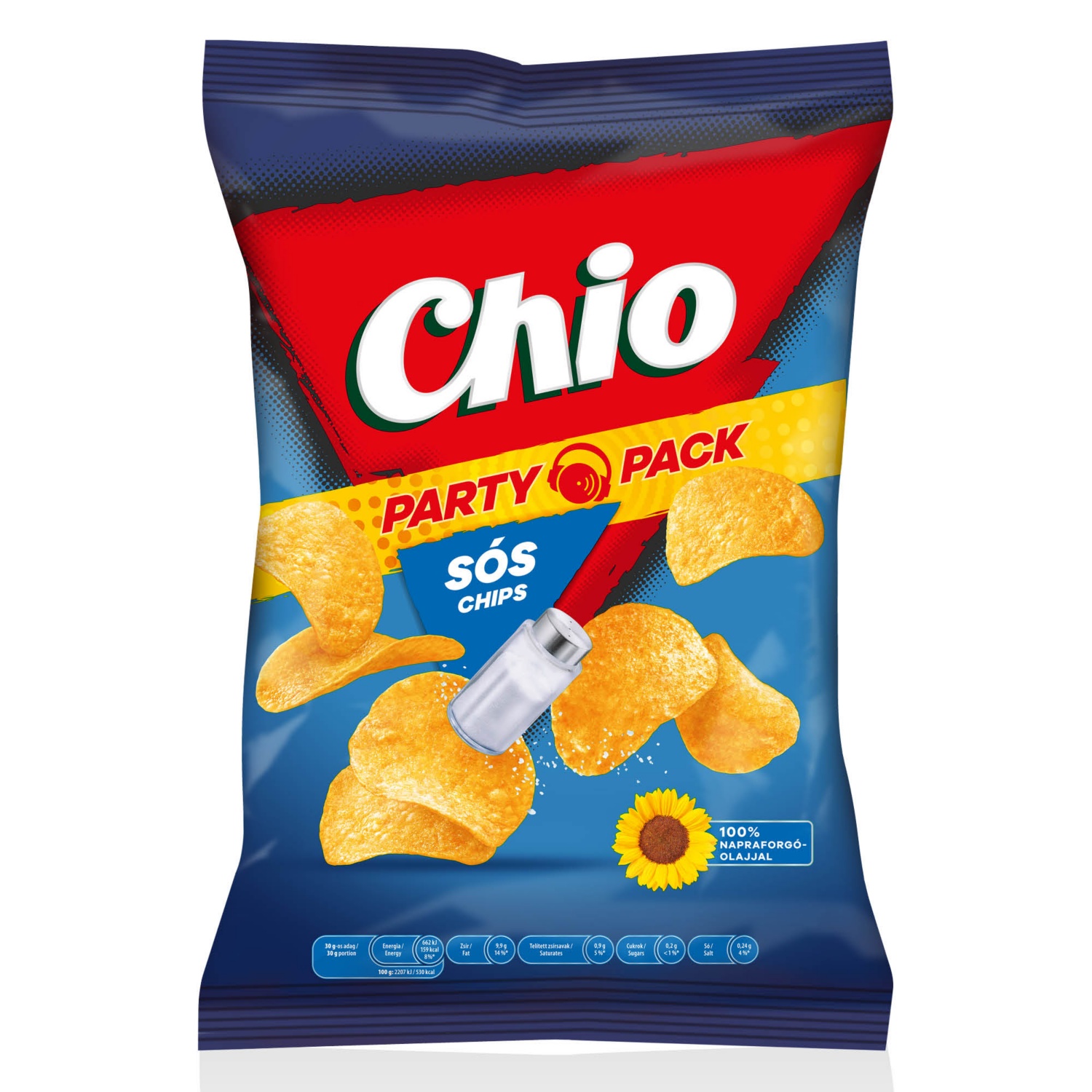 CHIO Chips Party Pack, 240 g, sós