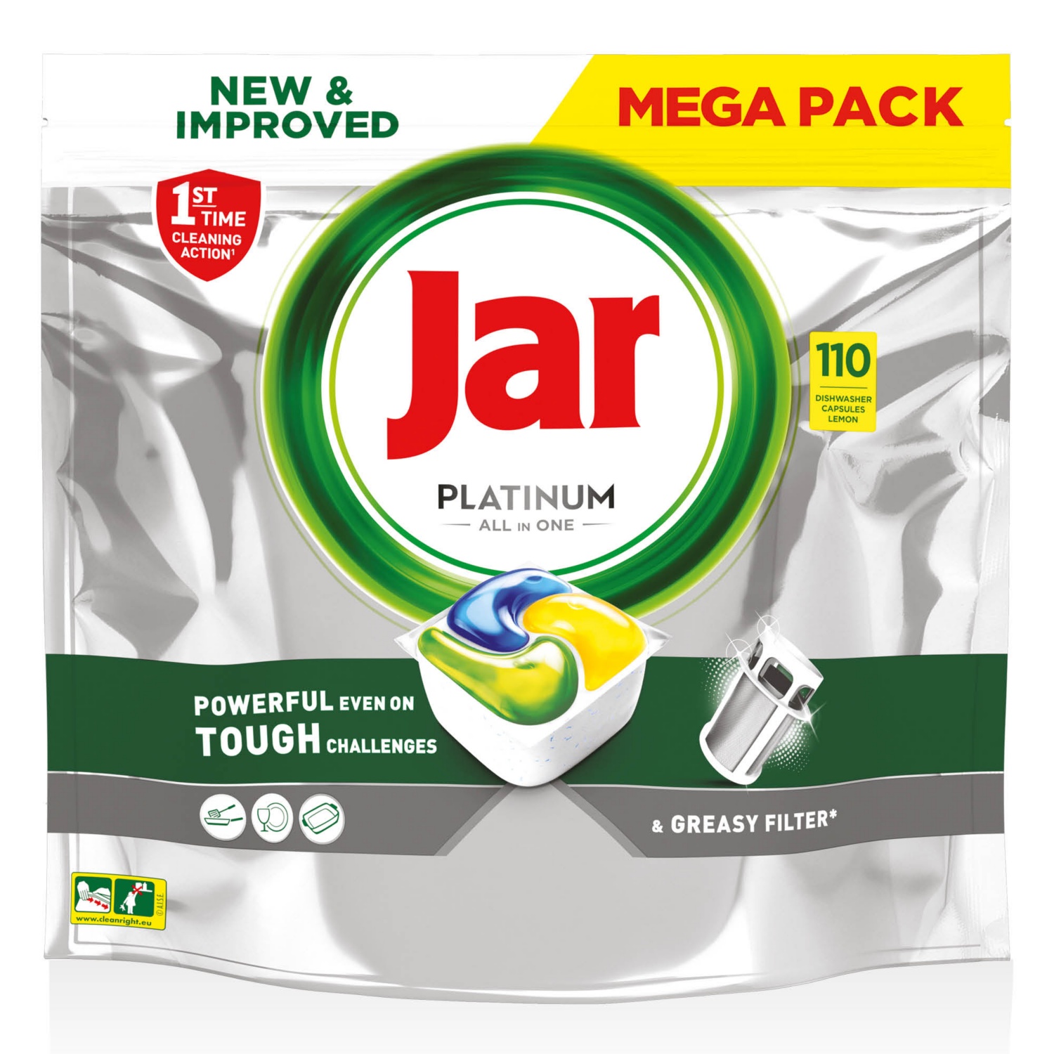 JAR Platinum All in One mosogatógép-tabletta, 110 darab