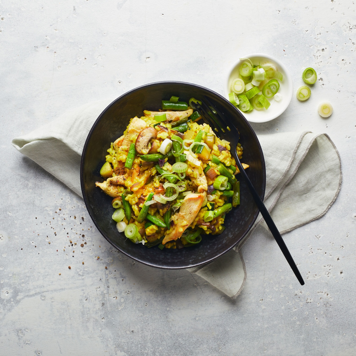 Curry-Risotto mit Bohnen und Champignons | ALDI Rezeptwelt