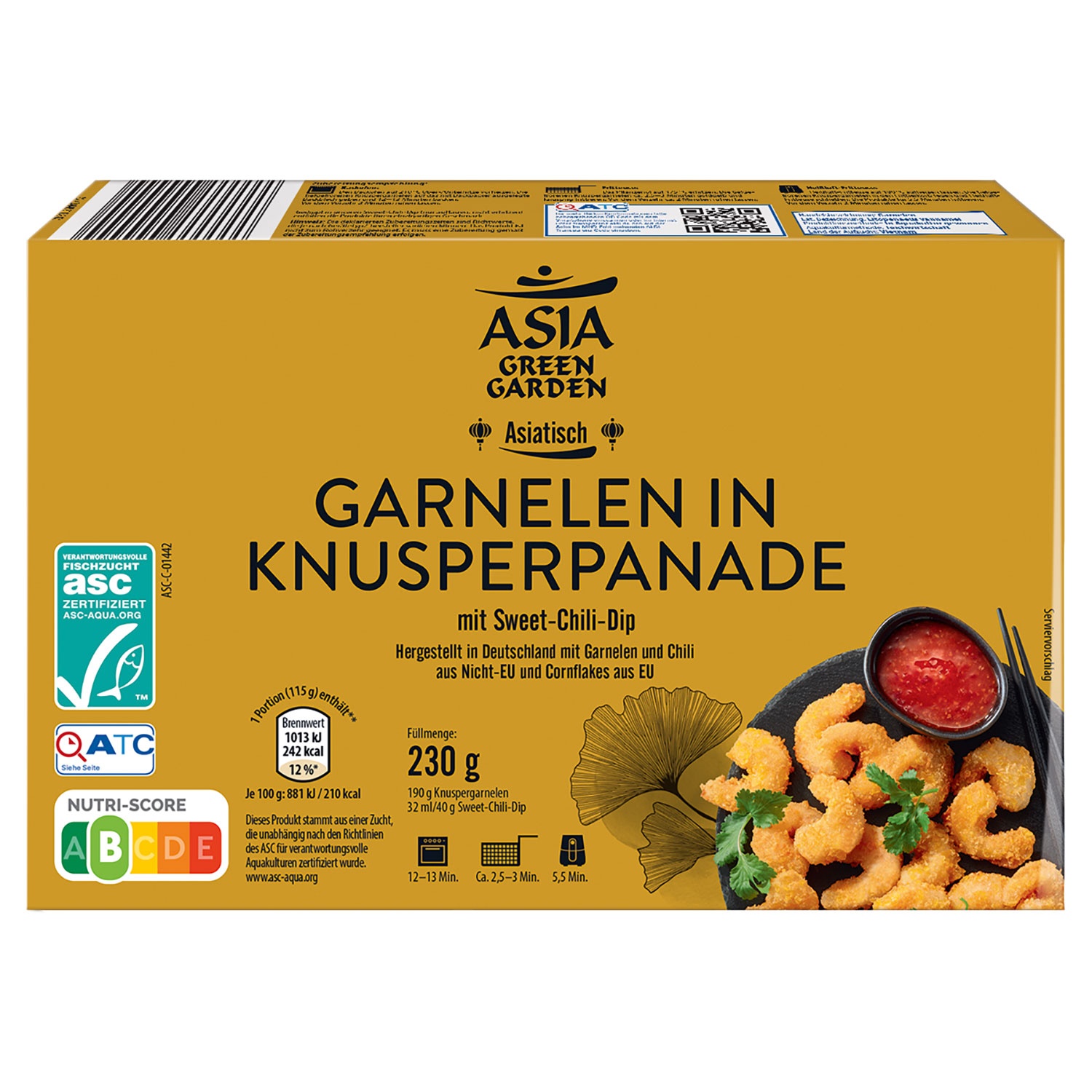 ASIA GREEN GARDEN Knusper-Garnelen 230 g