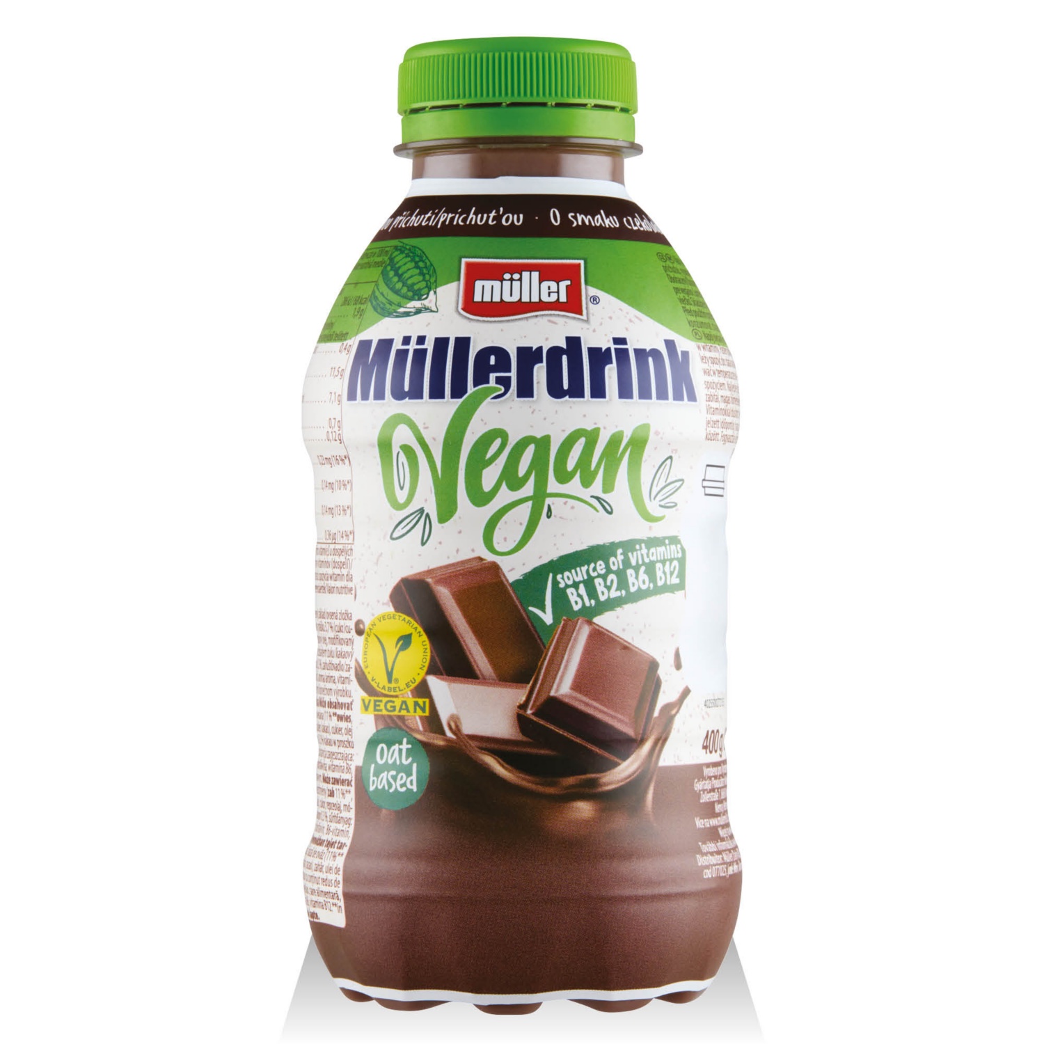 MÜLLER Vegán ital, 400 g, csokoládés