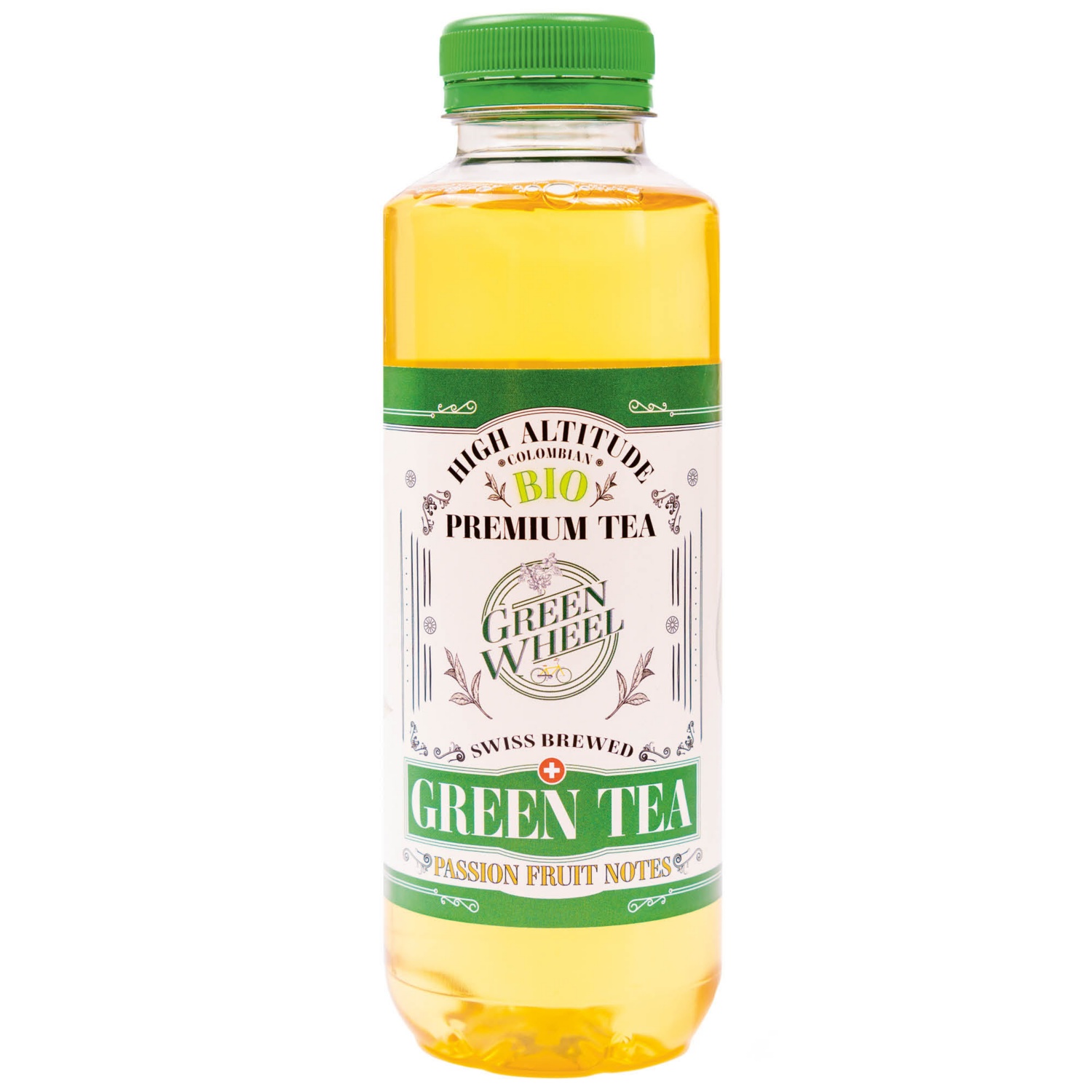 GREEN WHEEL Premium Bio Ice Tea, Green Tea & Passion Fruit