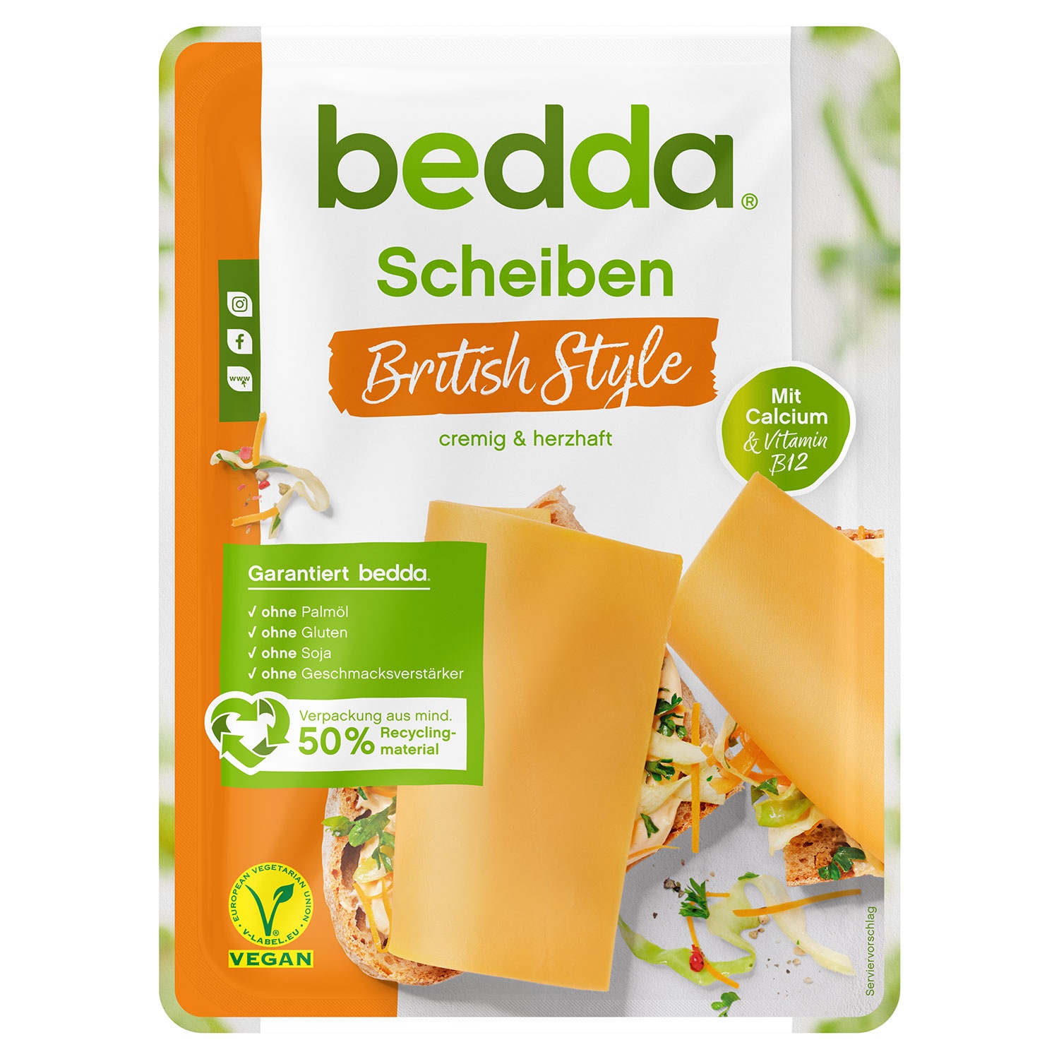 BEDDA® Vegane Scheiben 150 g