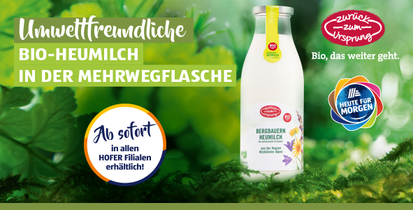 Zurck zum Ursprung BIO Milch Mehrwegflasche