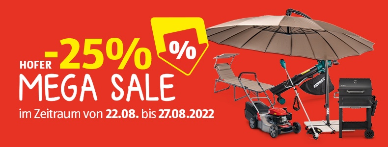 HOFER -25% MEGA SALE