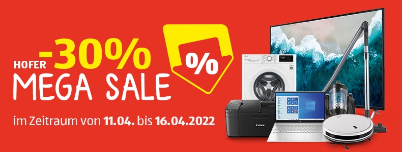 HOFER -30% MEGA SALE