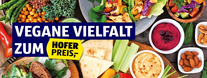 Vegane Vielfalt zum HOFER Preis