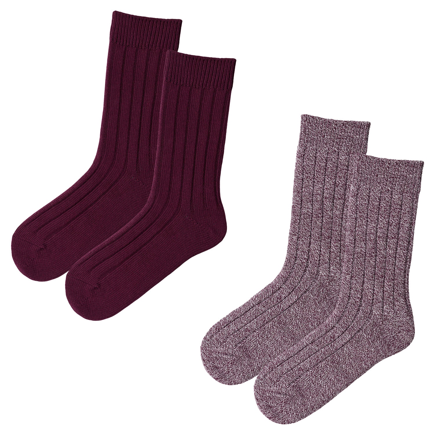 Damen und Herren Home-Socken, 2er-Set
