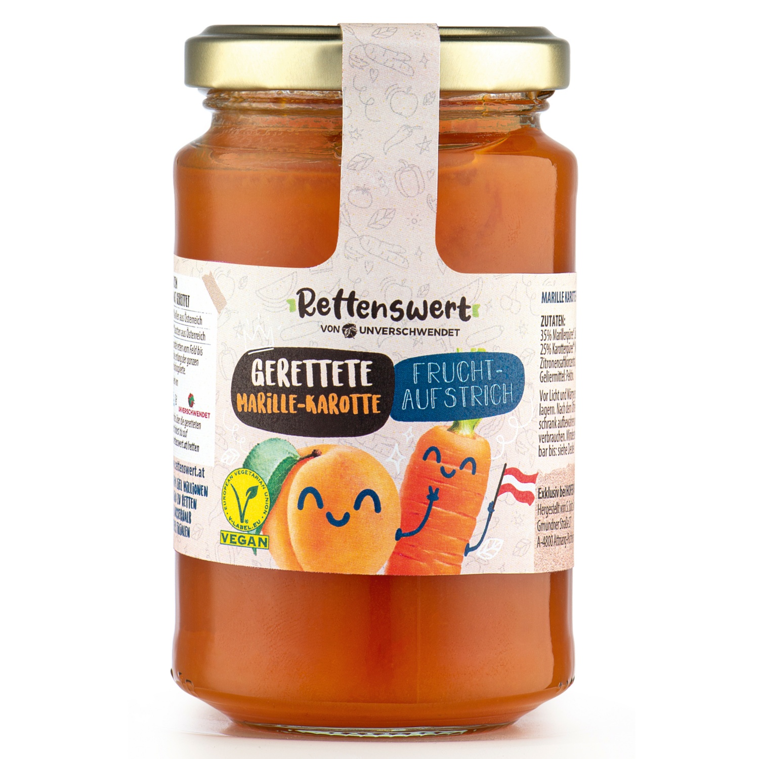 Rettenswert Konfitüre 2, Marille Karotte