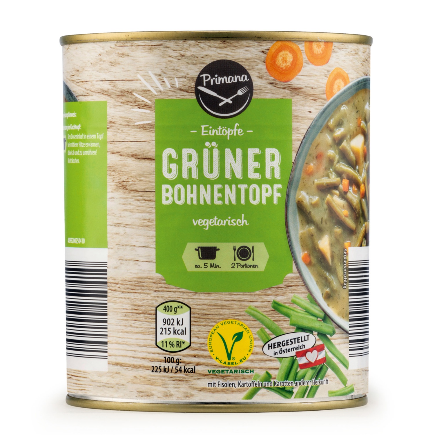 PRIMANA Traditionell österr. Fertiggericht, Bohneneintopf