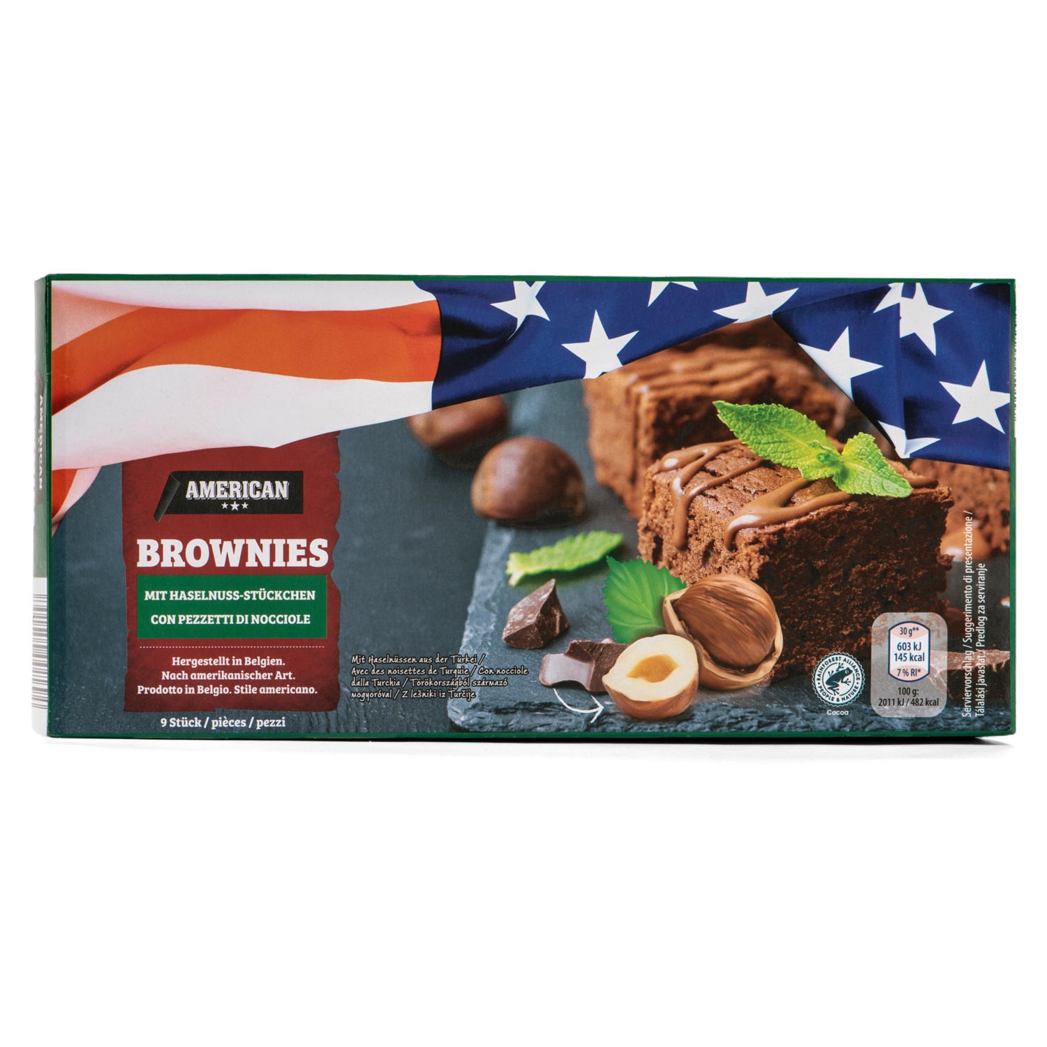AMERICAN Brownies, Nuss