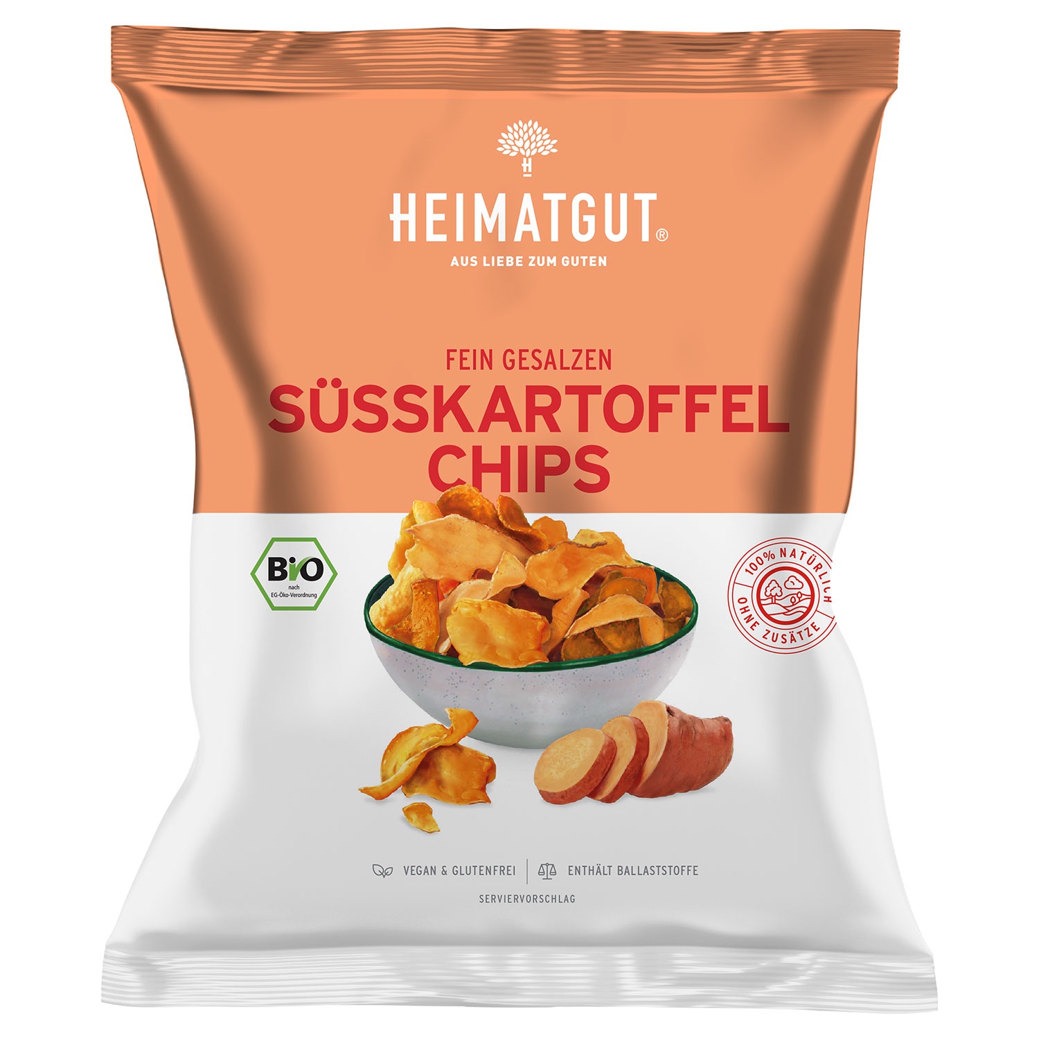 HEIMATGUT® Gemüse- oder Süßkartoffel-Chips 100 g 