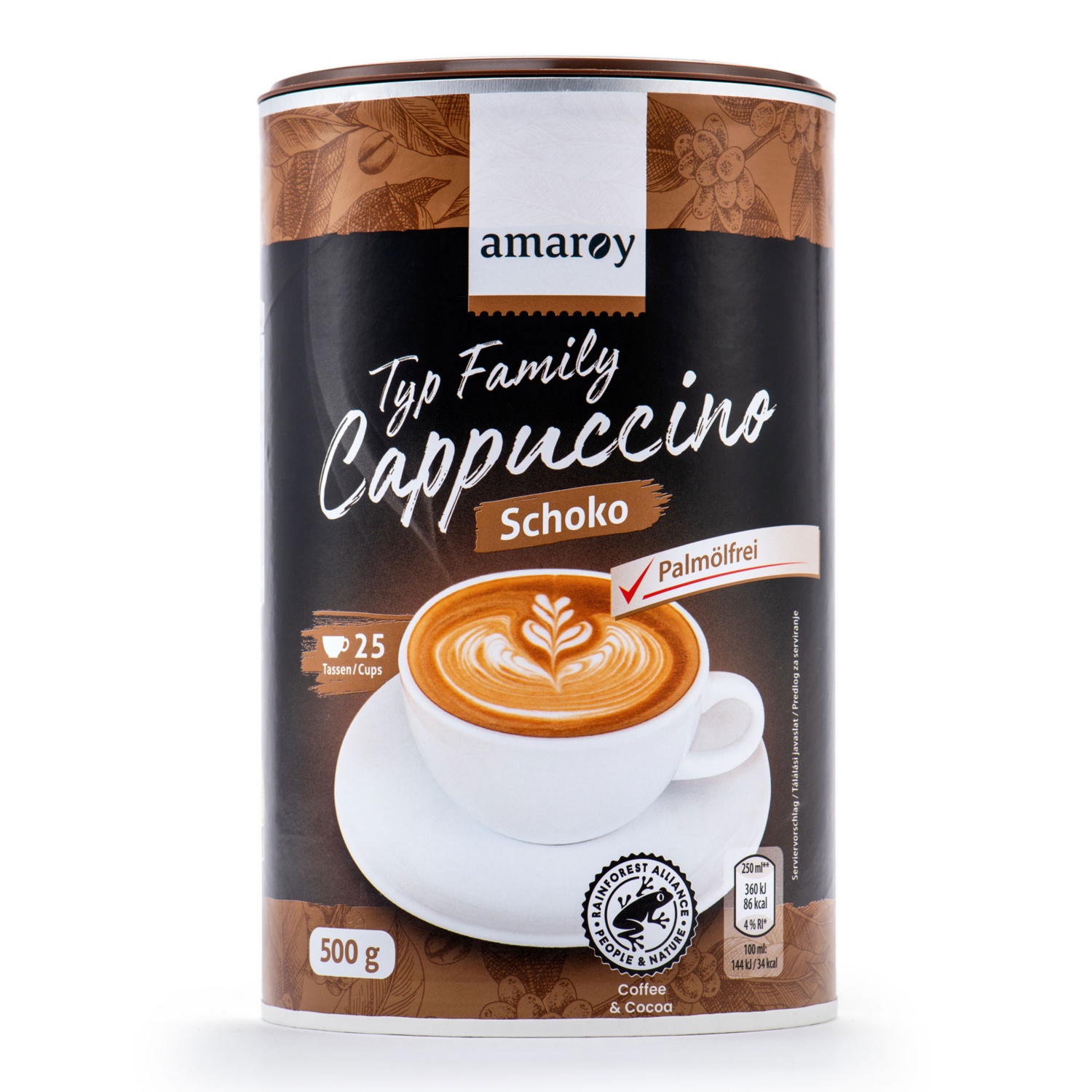 AMAROY Cappuccino arom., Family Schoko