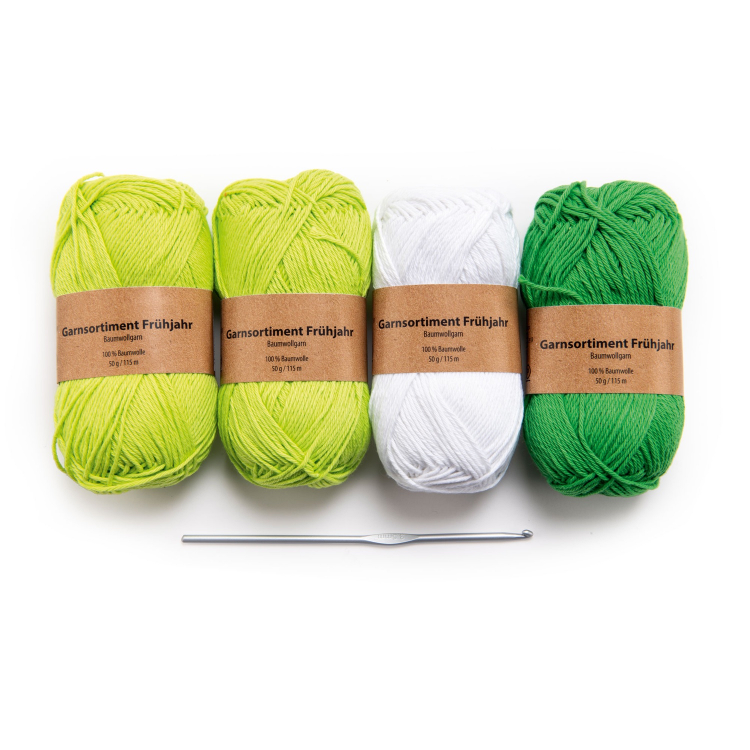 CalleaDesign Design-Haken – 10 Haken, Apfelgrün, Stripes-Sammlung, 41x12 Cm, Made In Italy