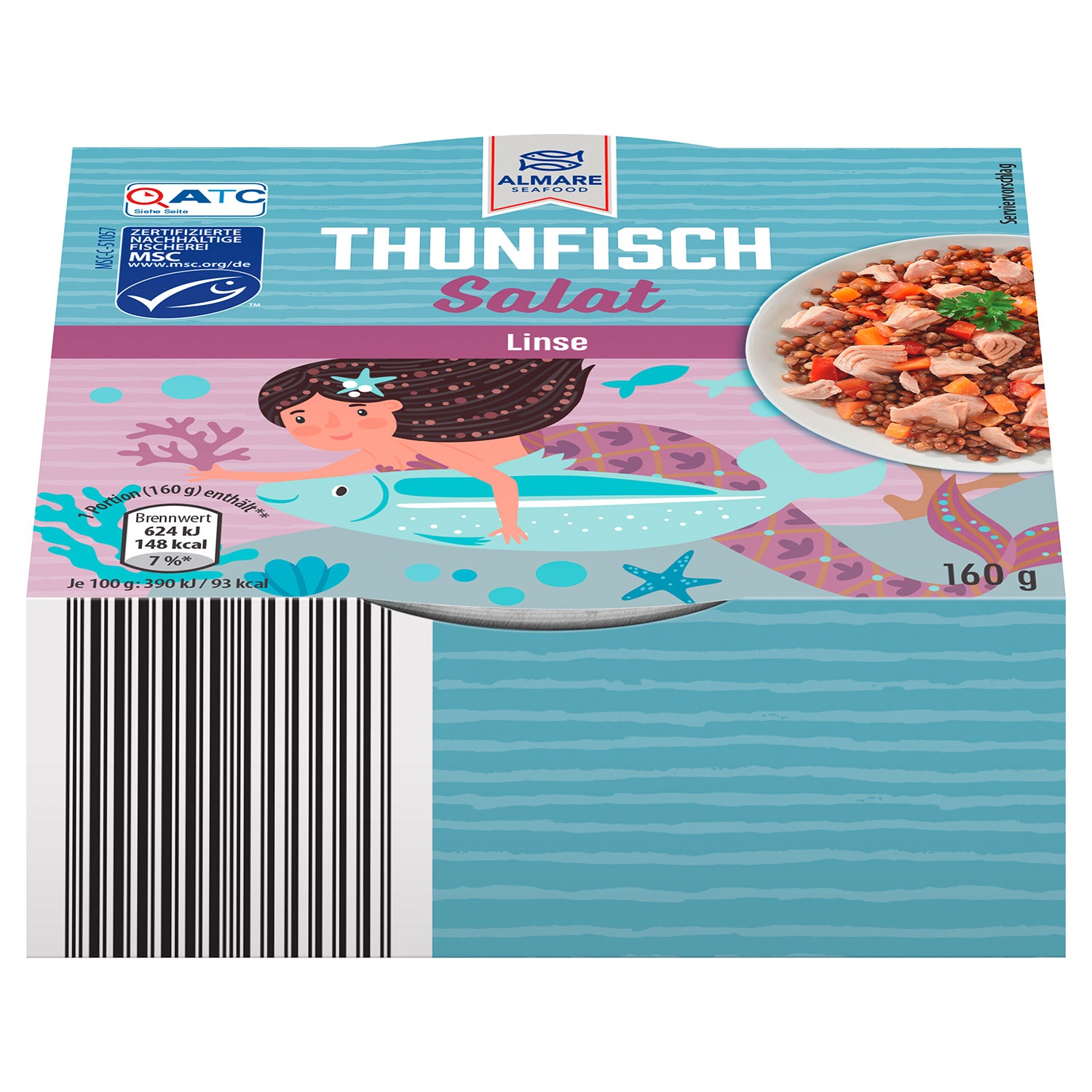 ALMARE Thunfischsalate 160 g, Linsen