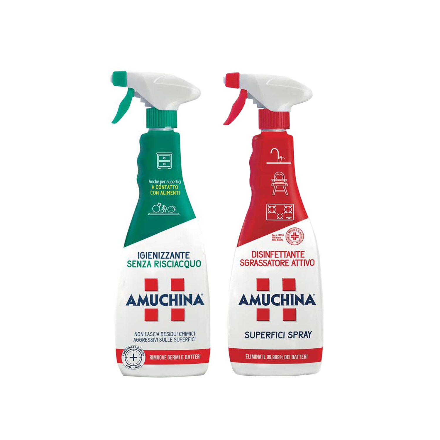 Amuchina Spray Disinfettante Sgrassatore Superfici Elimina Batteri