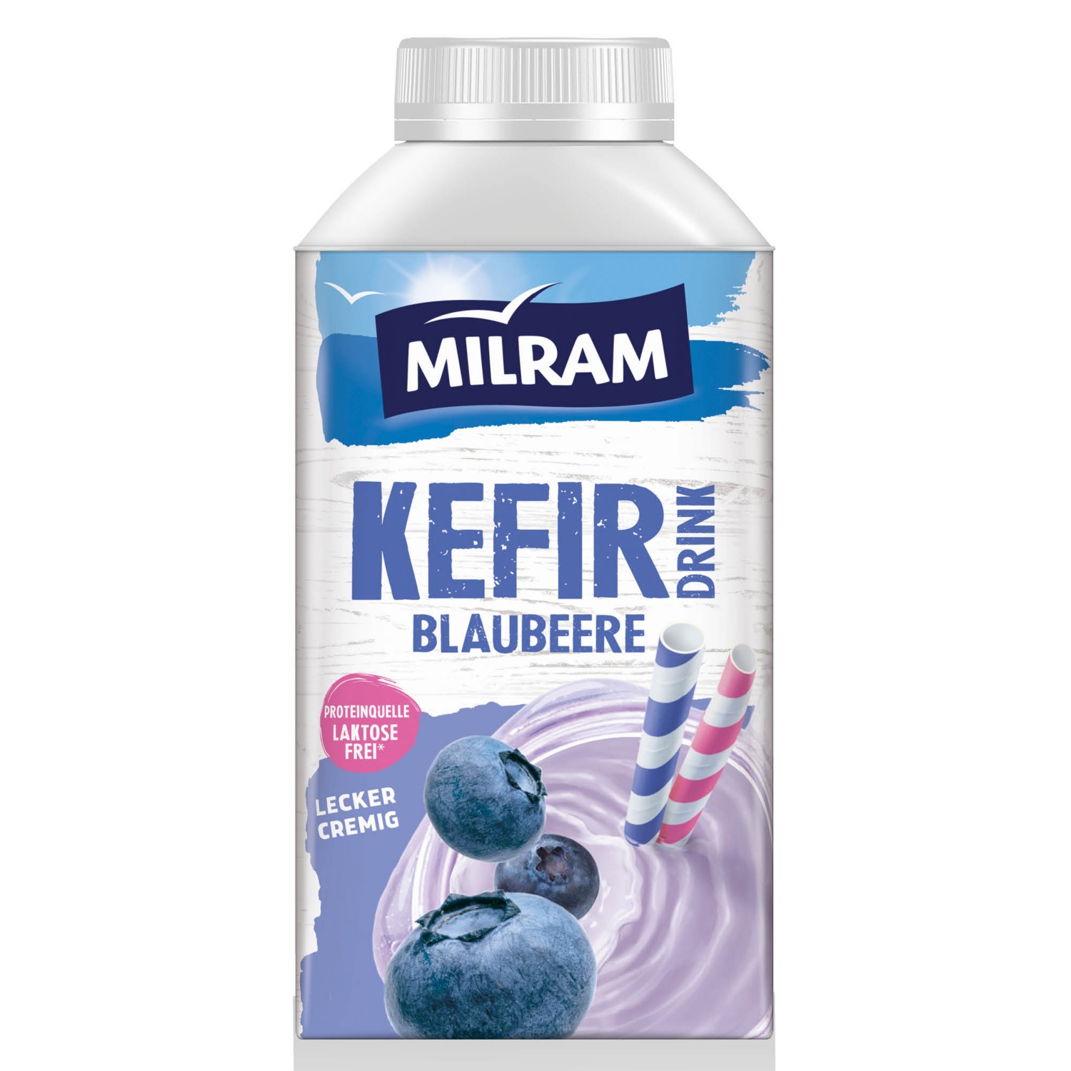 MILRAM Kefir 500 g, áfonya-hibiszkusz