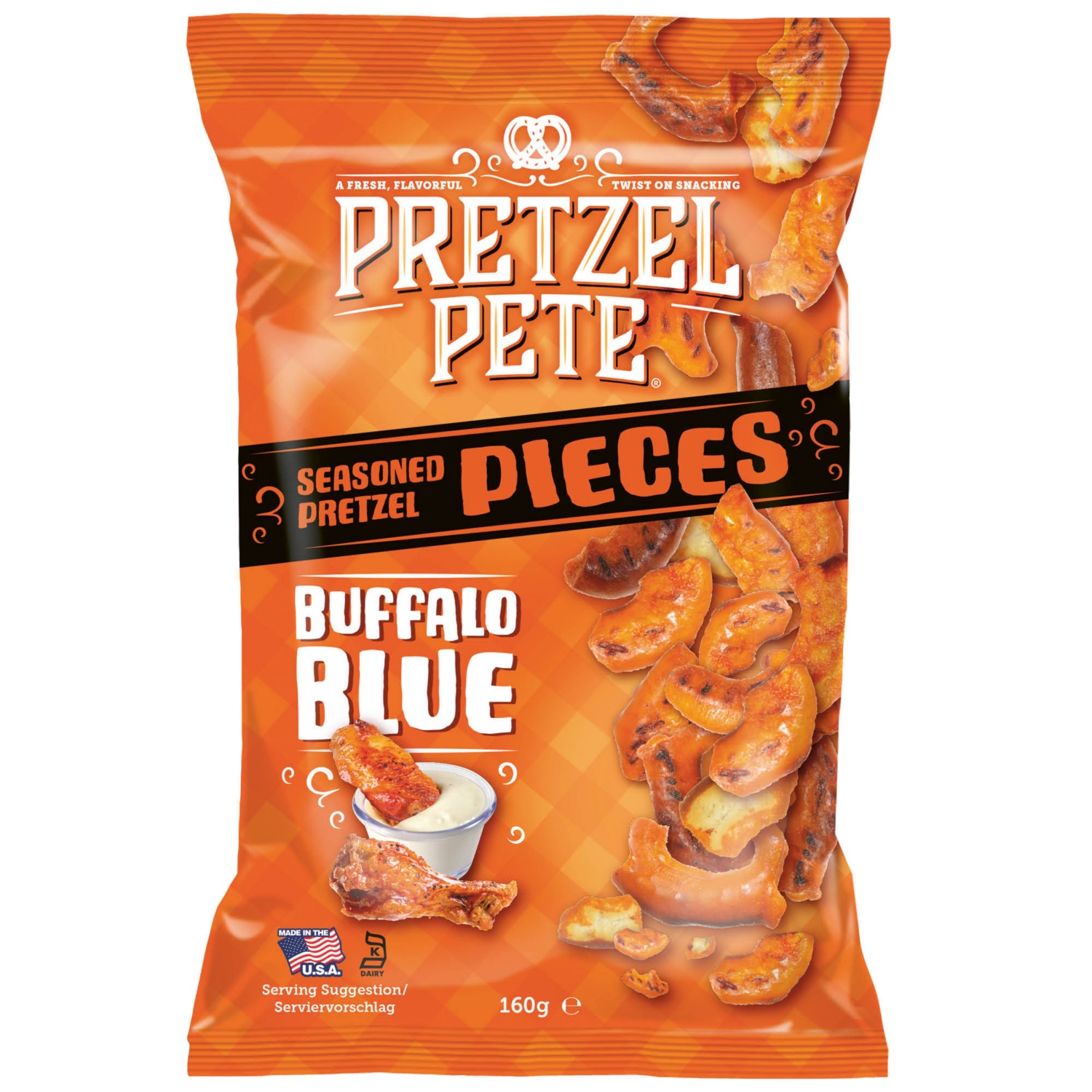 PRETZEL PETE Cracker, Buffalo Blue