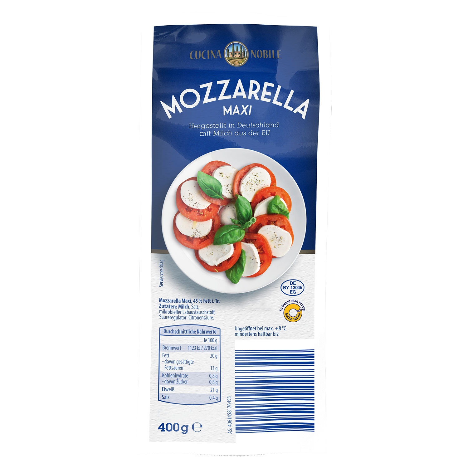 CUCINA NOBILE Mozzarella Rolle 400 g