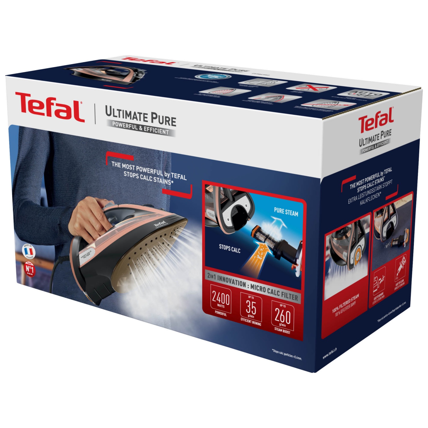 Ferro da stiro a vapore Tefal Ultimate Pure - Ferro da stiro