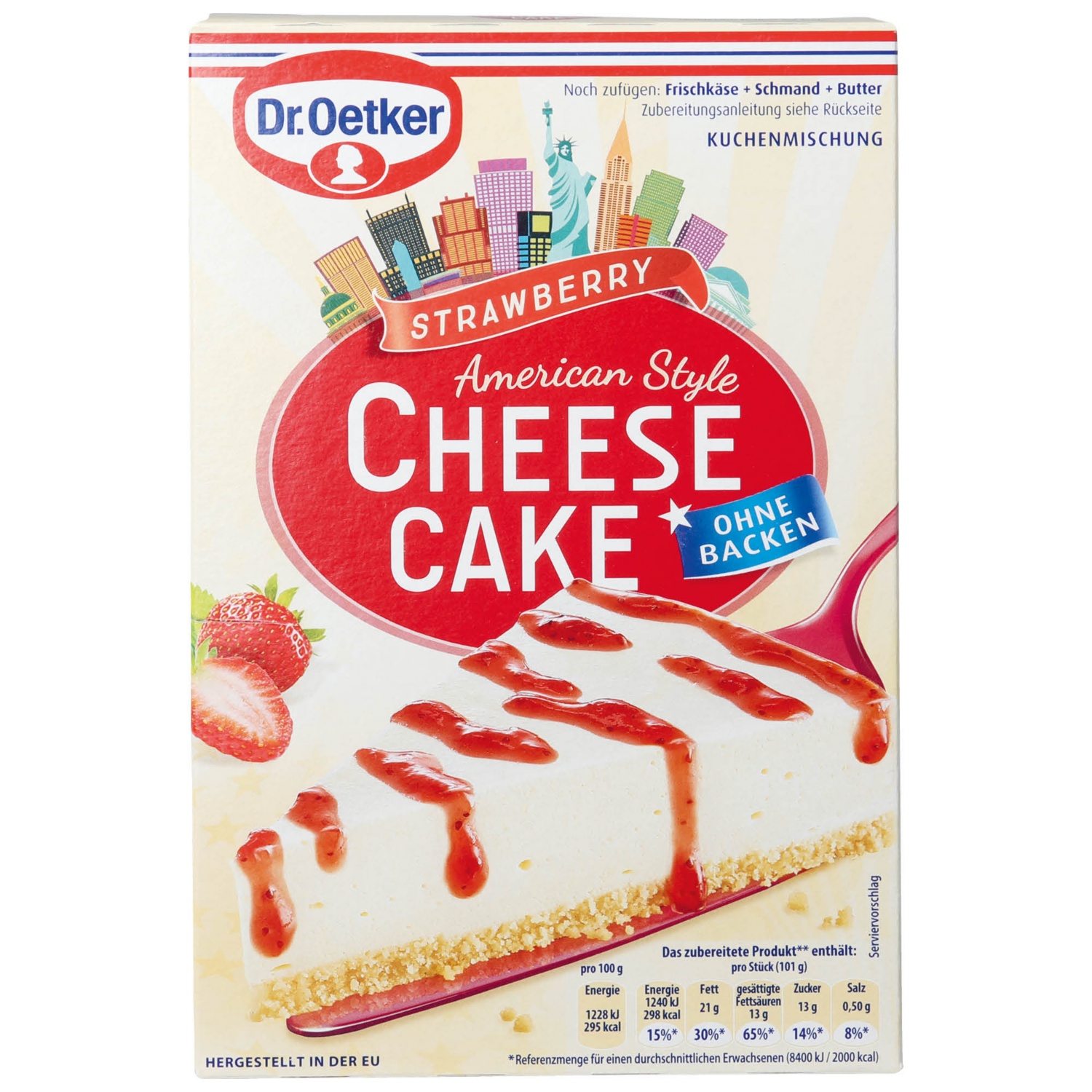 DR. OETKER American Cheesecake, fragola