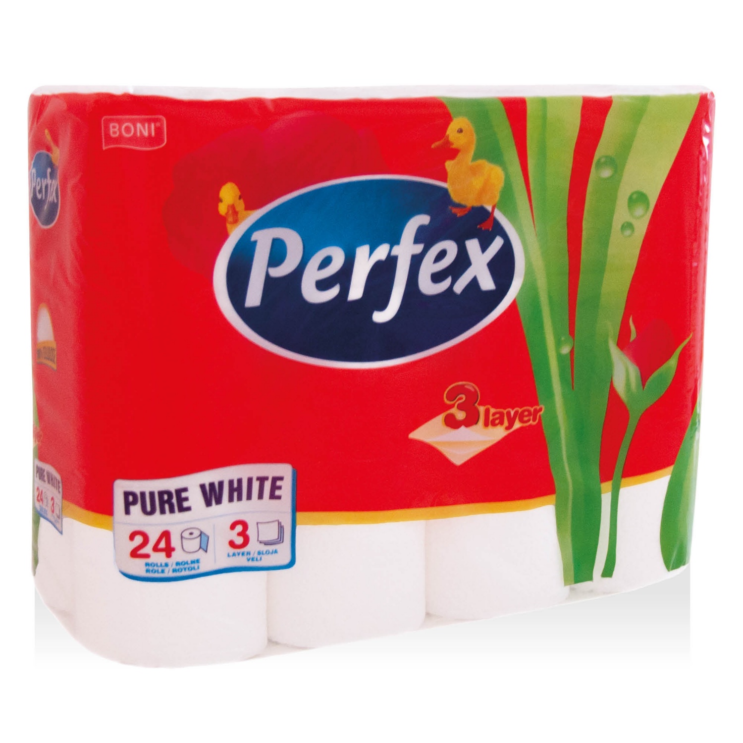 PERFEX Toalettpapír, 24 tekercs