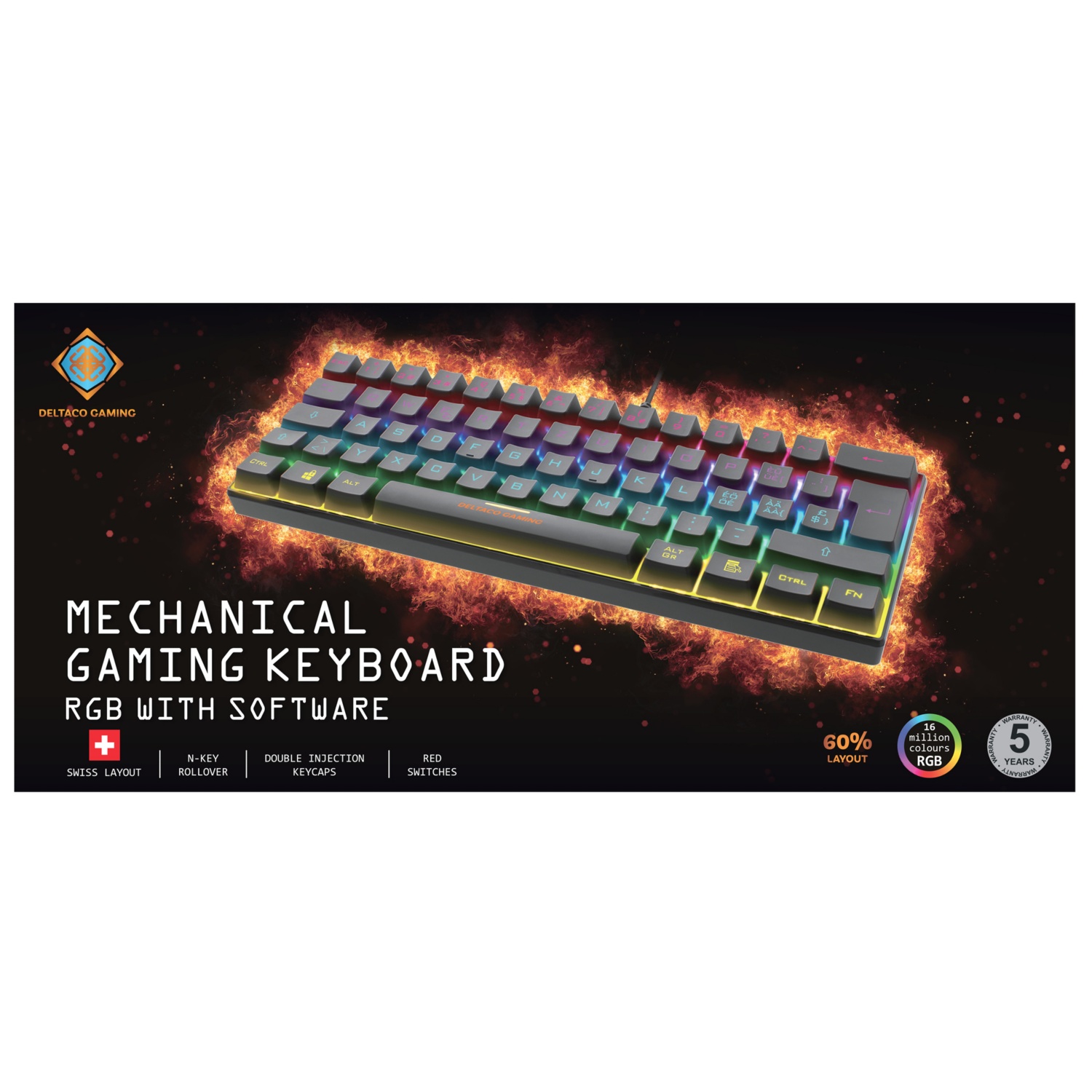 DELTACO A NORDIC BRAND Gaming Keyboard
