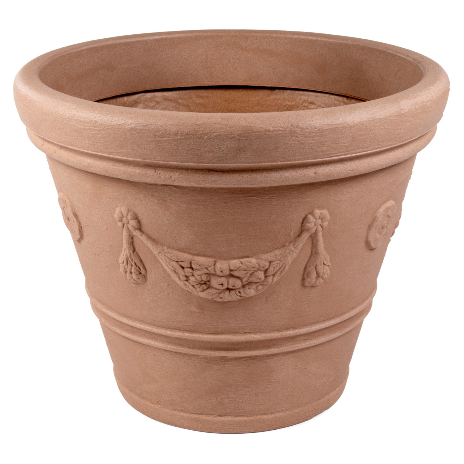BELAVI Pflanzgefäß aus Kunststoff, Traube, Terracotta HOFER