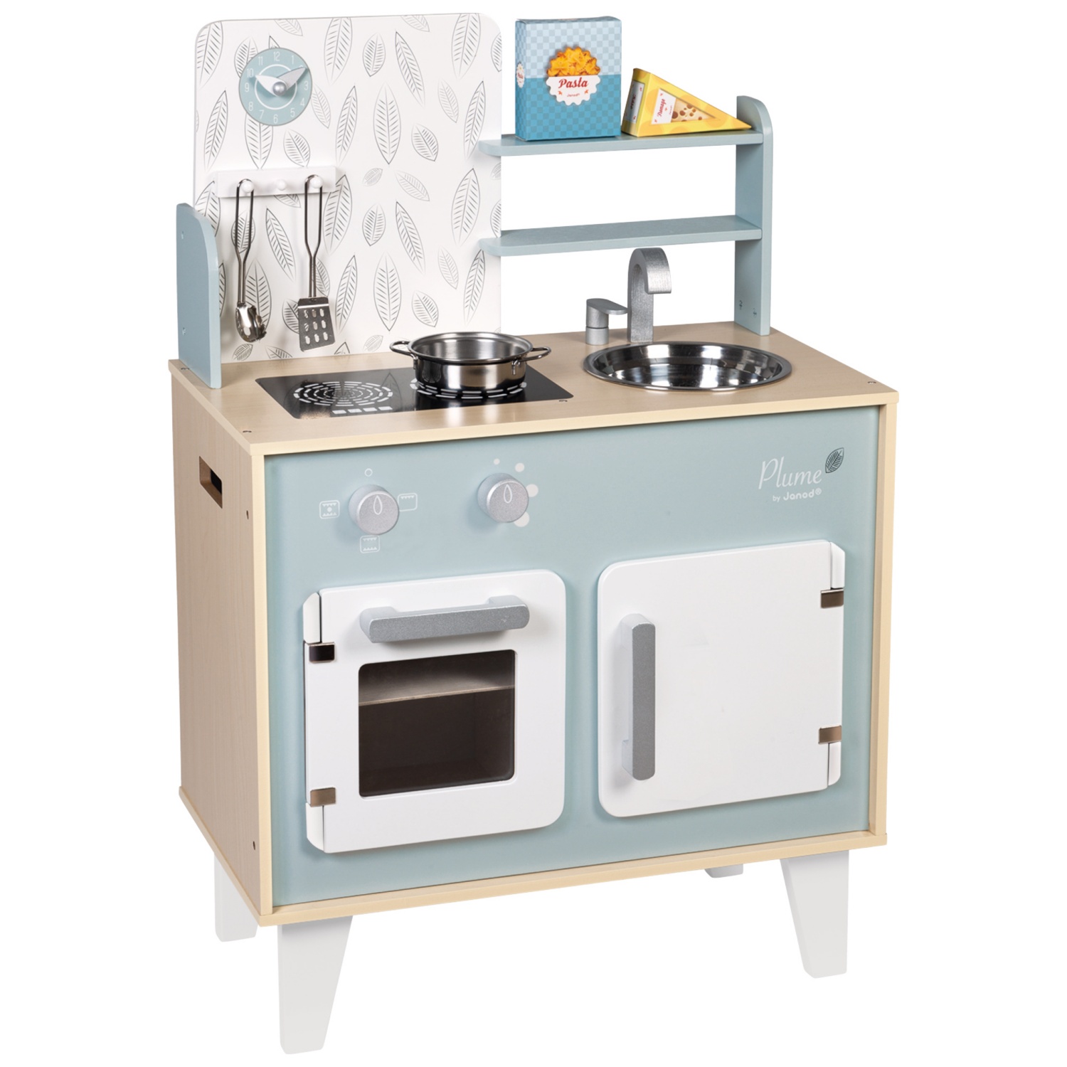 Servizio da tè in legno Accessorio cucina per bambini giocattolo