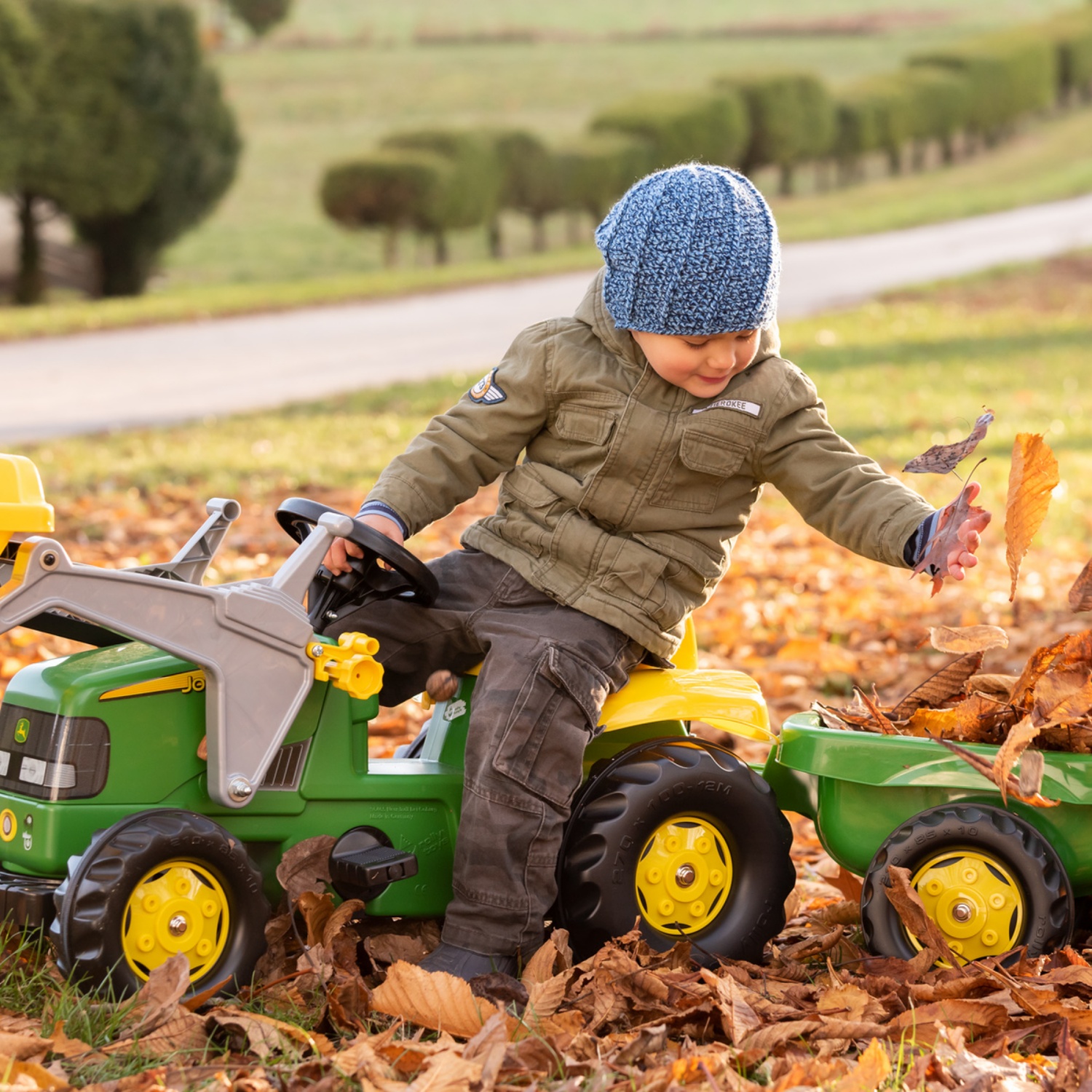 Remorque Enfant Pour Tracteur À Pédales John Deere à Prix Carrefour