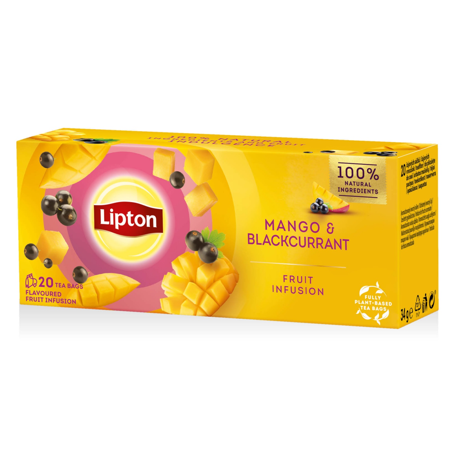 LIPTON Gyümölcstea, Mango-feketeribizli