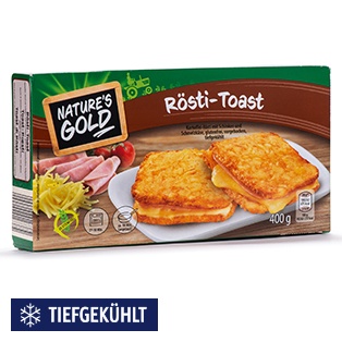 NATURE'S GOLD Rösti-Toast, Schinken-Käse
