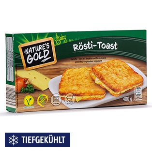 NATURE'S GOLD Rösti-Toast, Bergkäse-Zwiebel