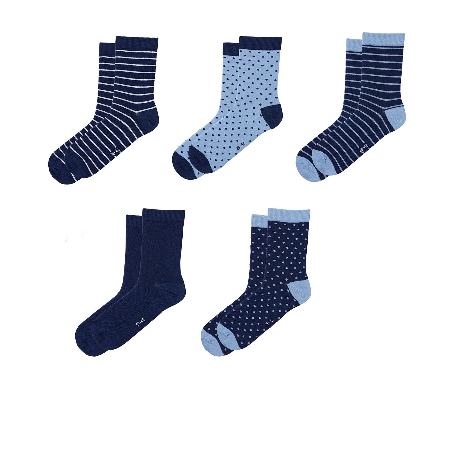 BLUE MOTION Damen Socken, 5 Paar