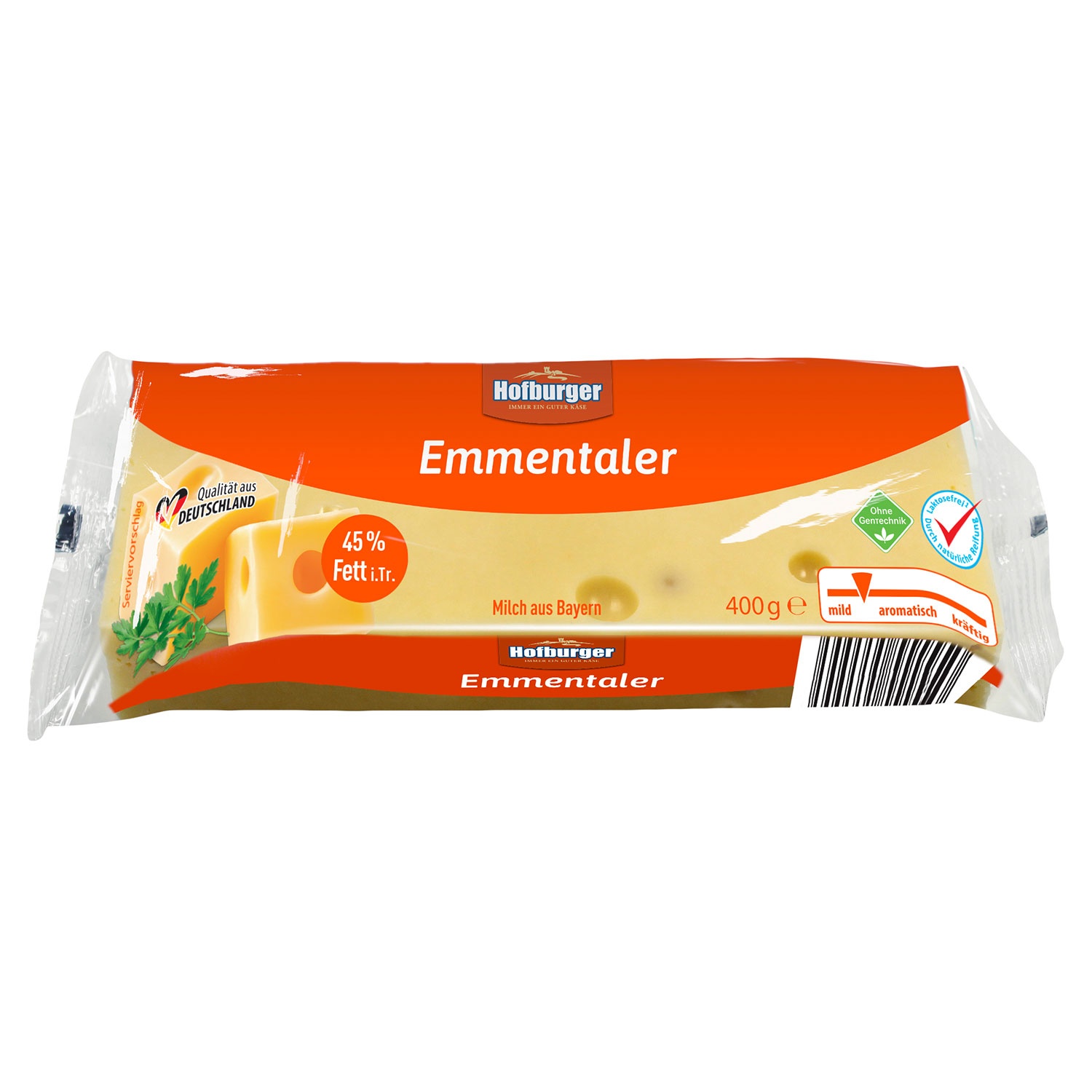 HOFBURGER Emmentaler Käse am Stück 400 g