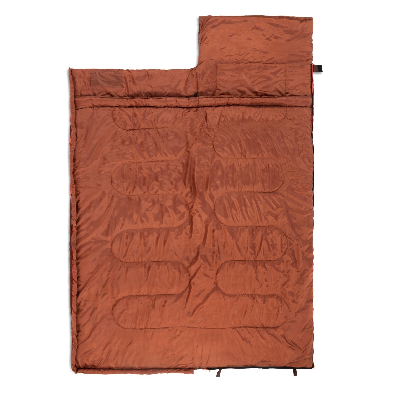 ADVENTURIDGE DeckenSchlafsack, Reißverschluss links, Rot HOFER
