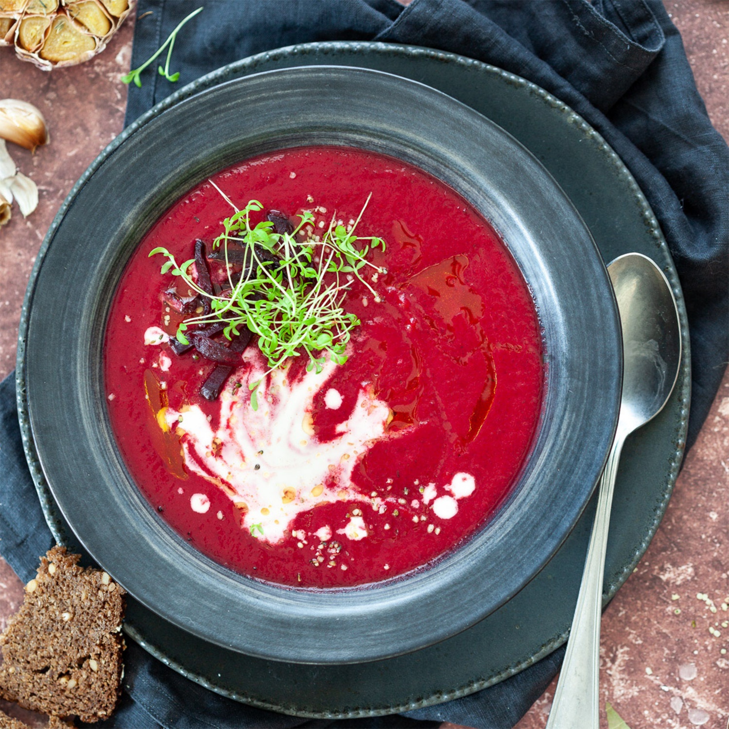 Geröstete Rote Rüben Suppe