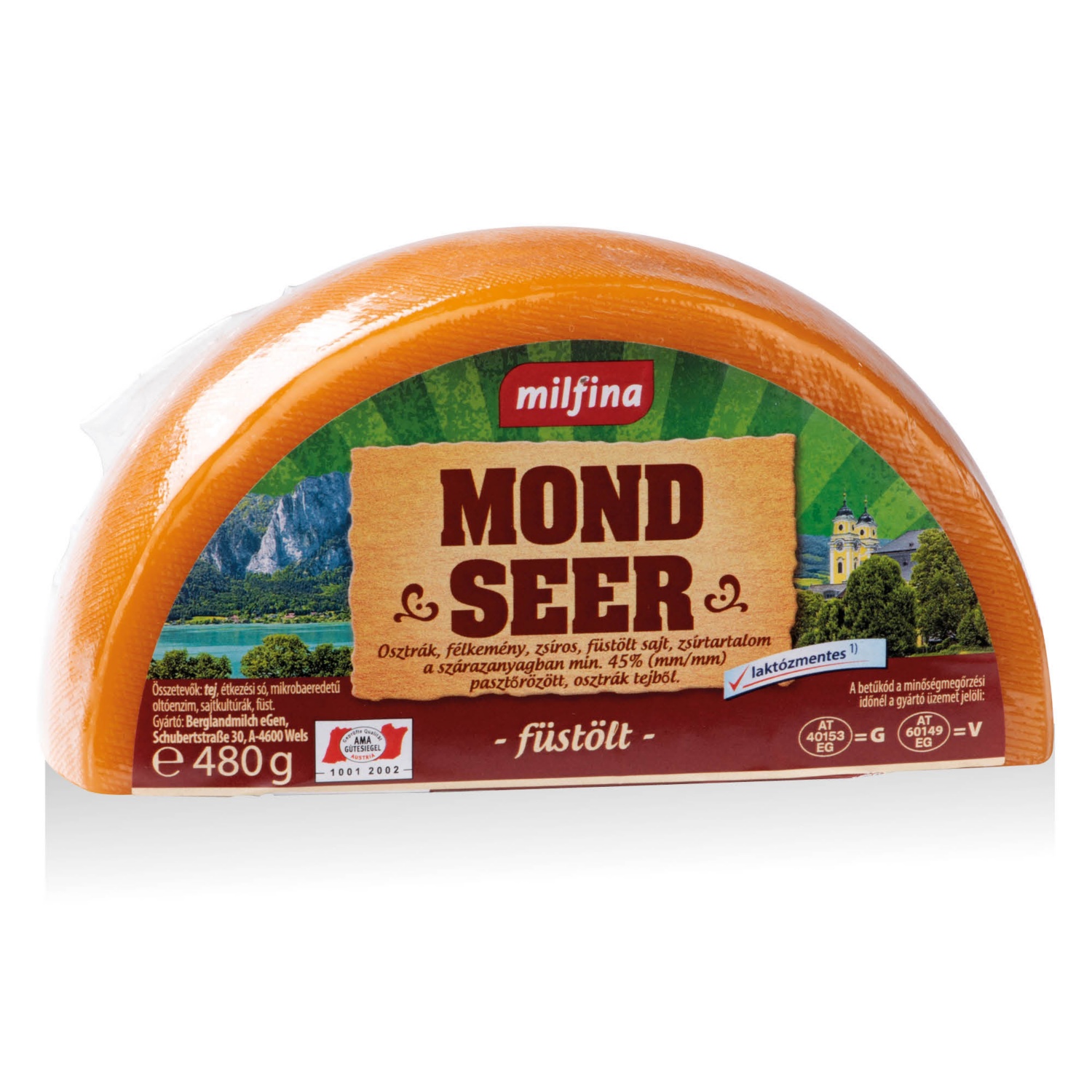 MILFINA Mondseer sajt, 480 g, füstölt