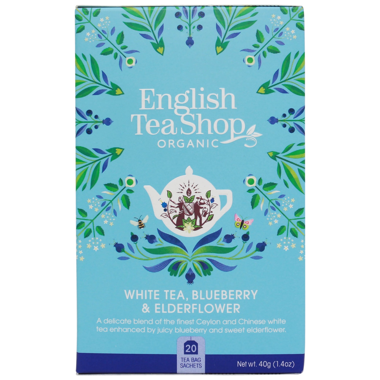 English Tea Shop BIO, White Tee Blueberry