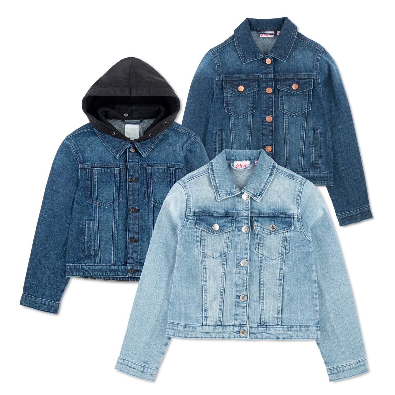 ALIVE Kinder Jeanjacke