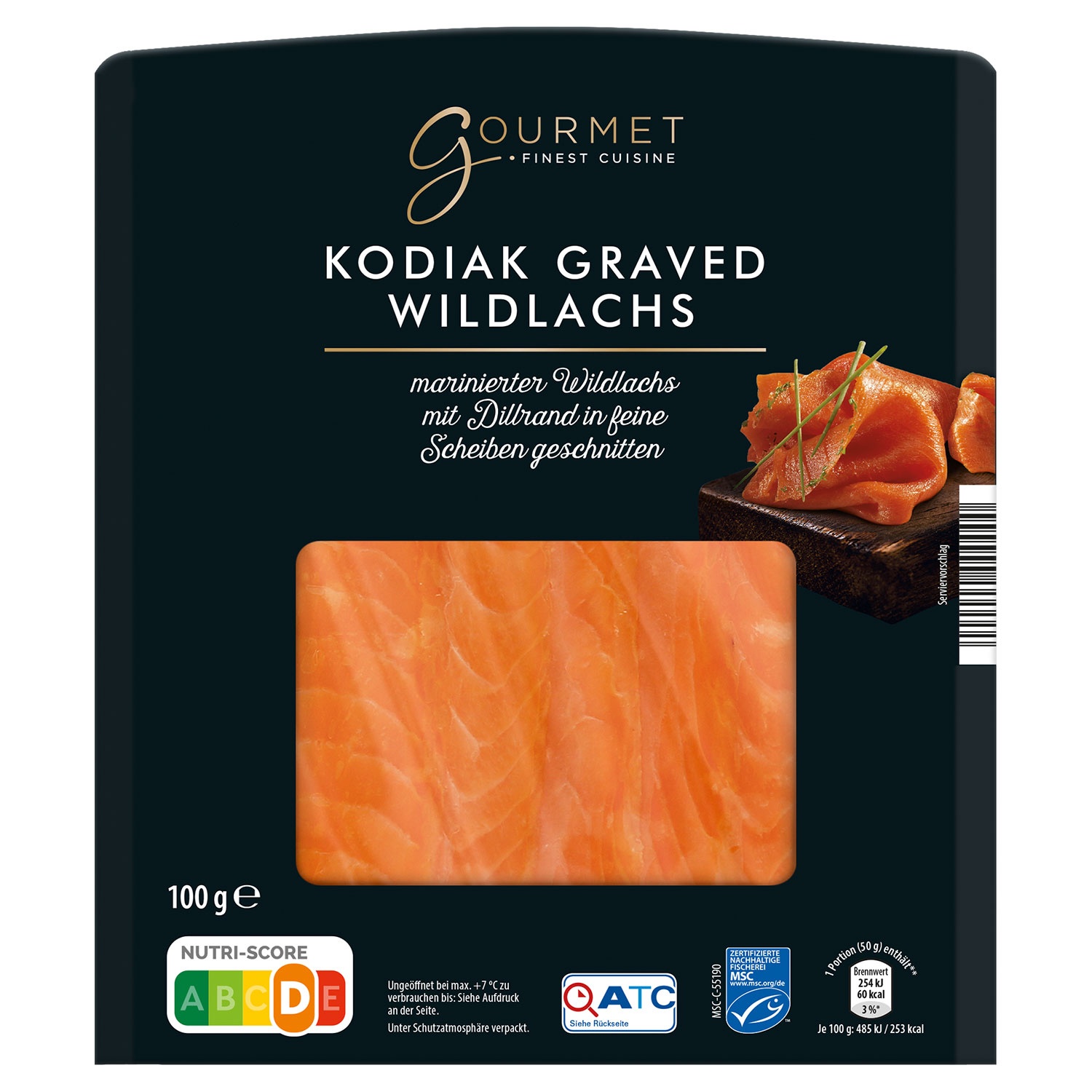 GOURMET FINEST CUISINE Kodiak Graved Wildlachs 100 g