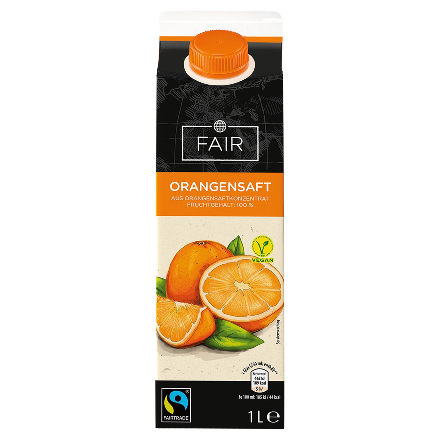 FAIR Fairtrade Saft oder Nektar 1 l, Orange