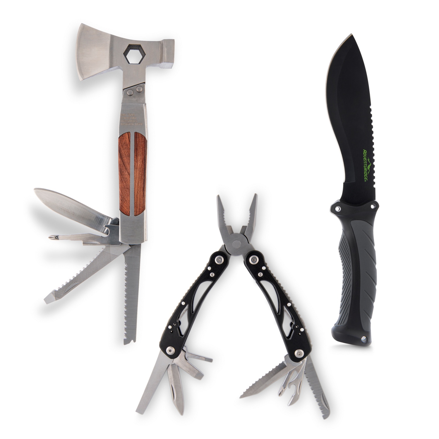 ADVENTURIDGE Nož/večnamensko orodje/sekira