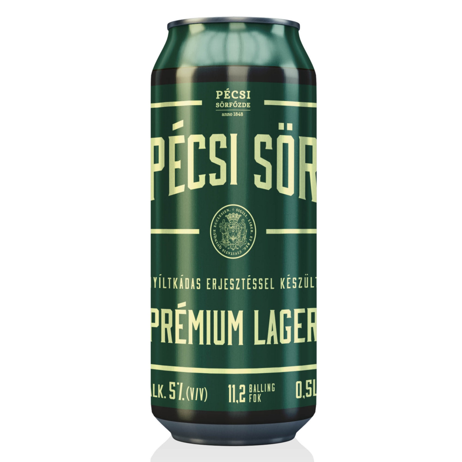PÉCSI Prémium lager sör, 0,5 l