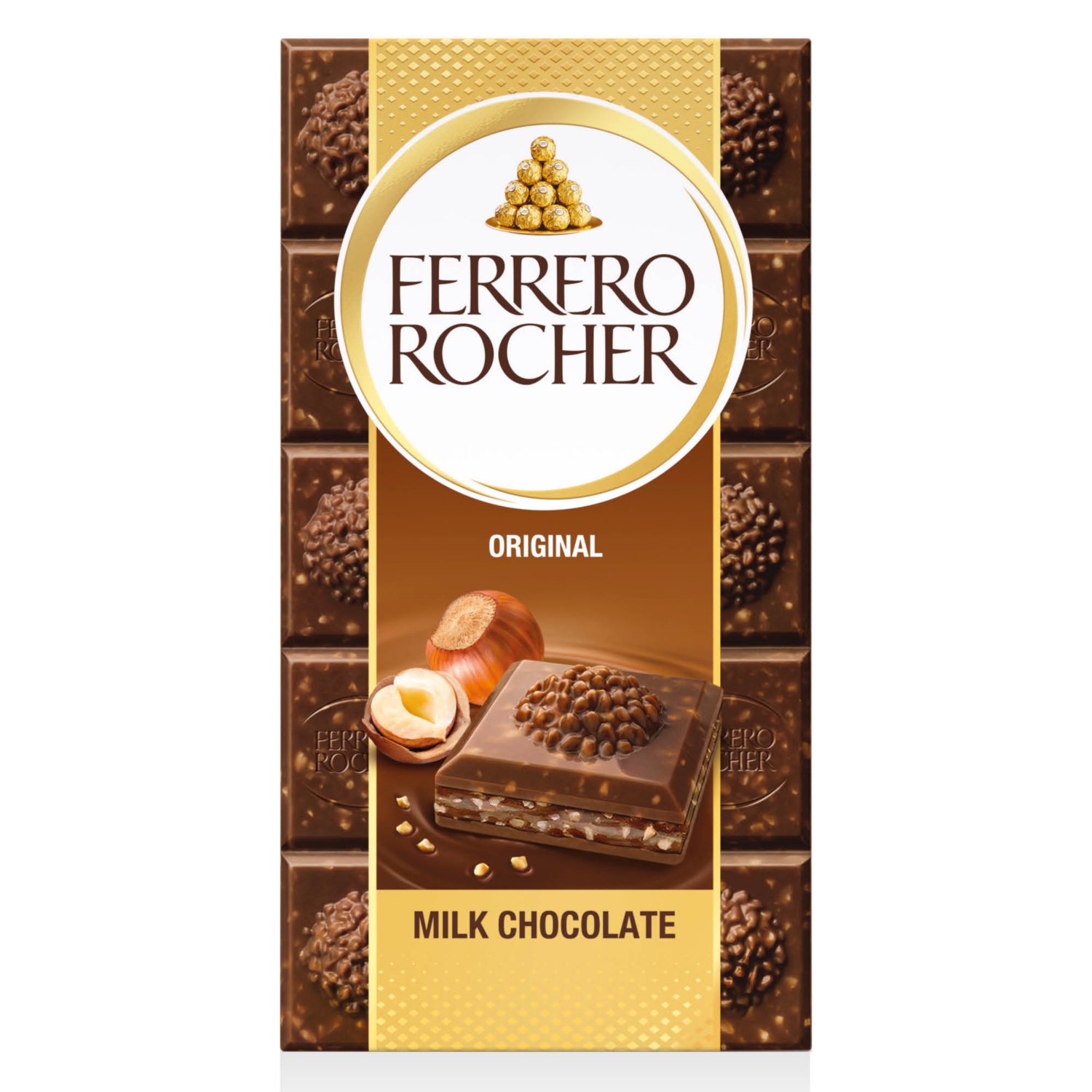 FERRERO Rocher táblás csokoládé, 90 g